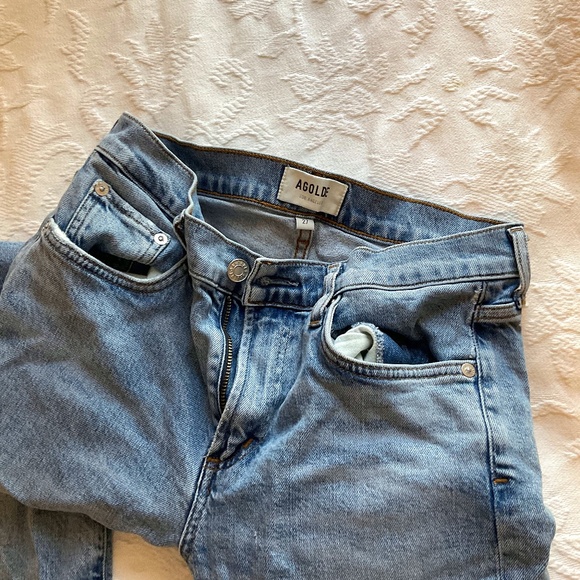 AGOLDE Toni Mid Rise Straight - Picture 1 of 6